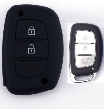 Чехол силиконовый для ключа зажигания HYUNDAI (три кнопки) №1