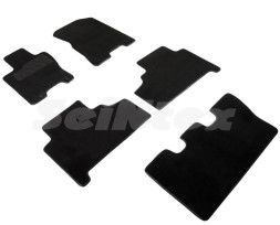 Коврики текстильн. KIA MOHAVE 2008-2020г. /компл.5шт./осн.резин./ LUX