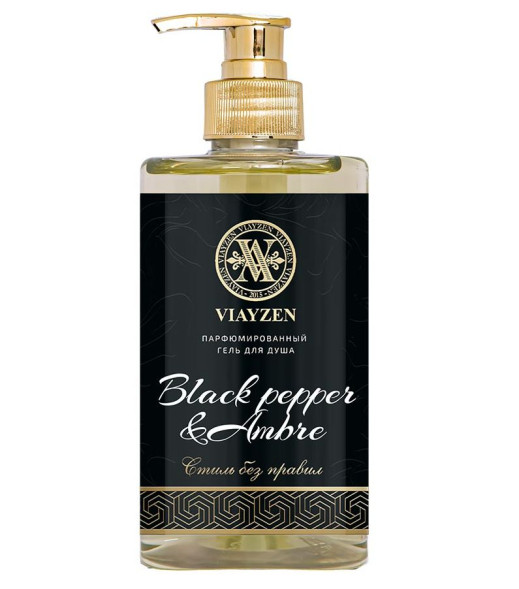 VIAYZEN Гель для душа парфюмированный, унисекс  460мл.  Black pepper&amp;Ambre, Neroli  Zielinski&amp;Rozen