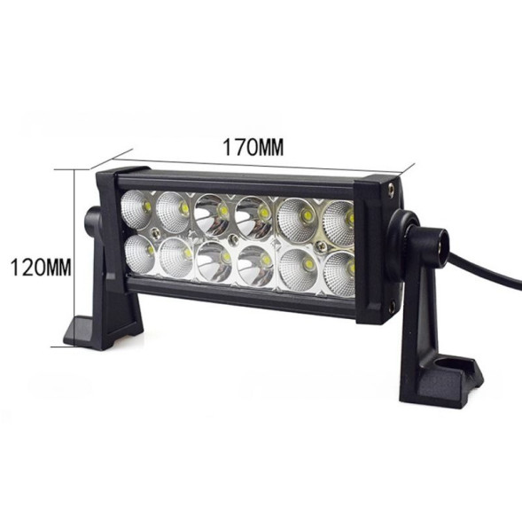 Фара Off Road   SOLAR  ближний свет   12SMD, 36W, 6000K  (170*120мм)  12-24V
