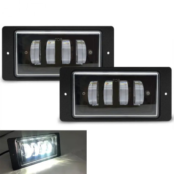 Фары  доп.модельные LADA 2110-2115 LED + ходовые огни (компл.2шт)