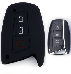 Чехол силиконовый для ключа зажигания  HYUNDAI (три кнопки) №3