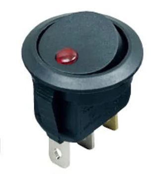 ЭТ Кнопка FOTEK 23мм, красный диод 16A