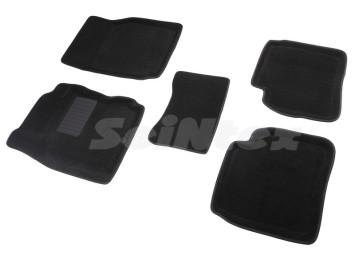 Коврики  Nissan Note 2005-2014г.  /компл.5шт./осн.резин./ 3D