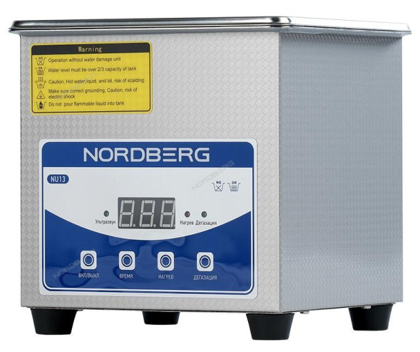 Ультразвуковая ванна NORDBERG NU13 с подогревом (1,3 л) 