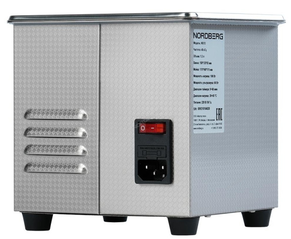 Ультразвуковая ванна NORDBERG NU13 с подогревом (1,3 л) 