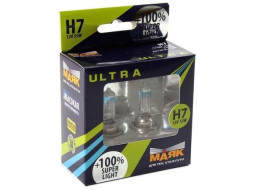 Лампа МАЯК 12V    H7   55W  Ultra  PX26d Super Light+100% (к-т.2шт)