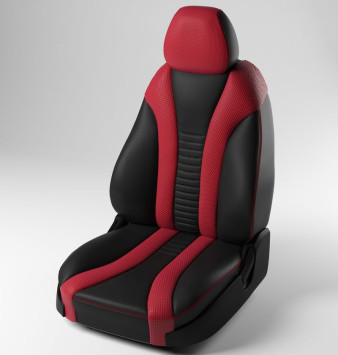 Авточехол  &quot;PILOT B&quot;  SPARCO  АЭРО  Экокожа  Черный-Бежевый