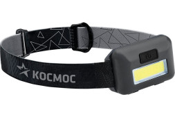 Фонарик  диодный  налобный  Космос от батареек ААА 3Вт