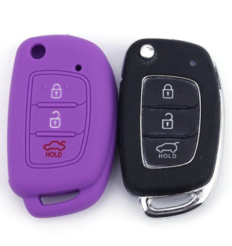 Чехол силиконовый для ключа зажигания HYUNDAI (три кнопки) №4