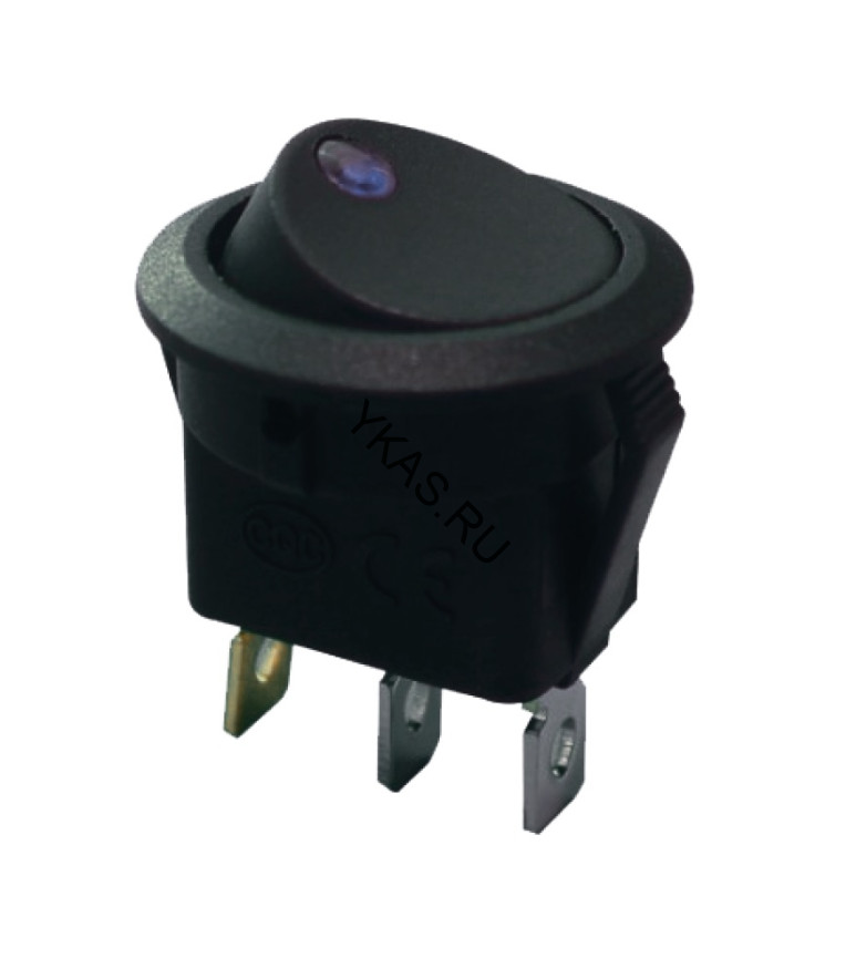 ЭТ Кнопка FOTEK 23мм, синий диод 16A