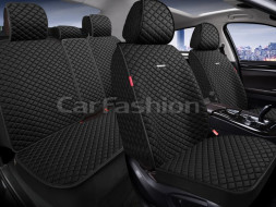 Комплект Накидок «RANCHO PLUS» Чёрный/Чёрный (искусственный шёлк/разд.подгол.)