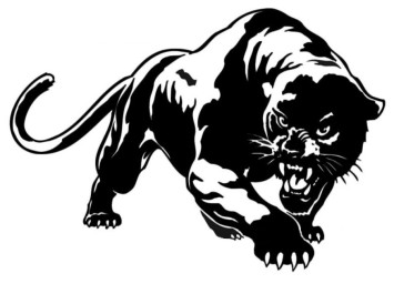 Наклейка &quot;Пантера&quot;  19,5х13,6см Черный