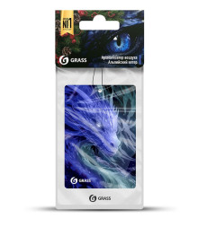 GRASS  Освежитель воздуха листик "Дракон" альпийский ветер