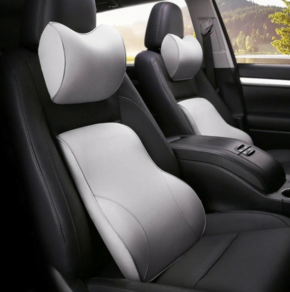 Поясничная поддержка "SUPPORT ЭКОКОЖА" Серый (перфорация)