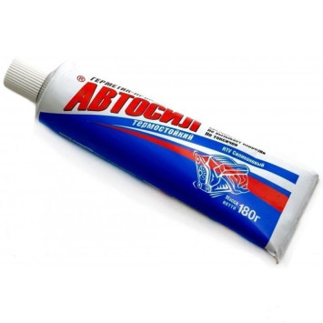 Герметик - прокладка АВТОСИЛ (г.Казань) термостойкий, силиконовый белый 180г.