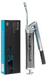 Шприц двухплунжерный NORDBERG NO2406 для густой смазки с окнами в тубе (400 мл) 