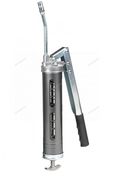 Шприц двухплунжерный NORDBERG NO2406 для густой смазки с окнами в тубе (400 мл) 