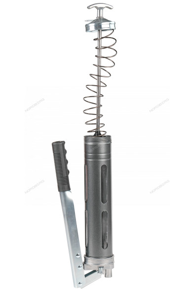 Шприц двухплунжерный NORDBERG NO2406 для густой смазки с окнами в тубе (400 мл) 