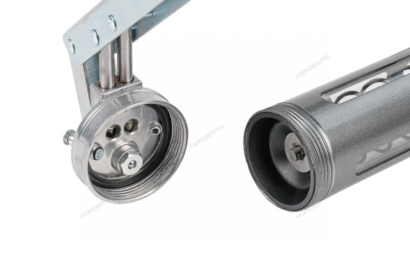 Шприц двухплунжерный NORDBERG NO2406 для густой смазки с окнами в тубе (400 мл) 