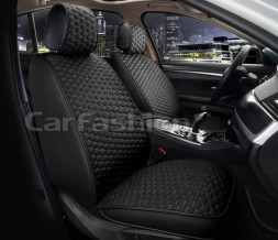 Накидки Фронт «SOTA FRONT» Чёрный/Чёрный/Серый (велюр/экокожа)