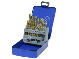 М5. Набор свёрл по металлу 19шт. d1-10мм, шаг 0,5мм, титановое покрытие, кейс