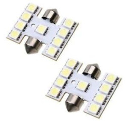 SOLAR  Свет-од  12V  T11x31  9 SMD C5W  SV8.5  белый