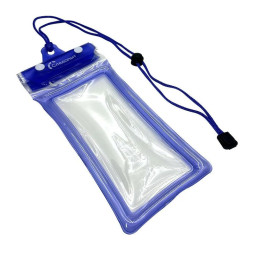 Чехол водонепроницаемый "СЛЕДОПЫТ" для смартфонов (6,5`) и документов с нашейным шнуром,голубой