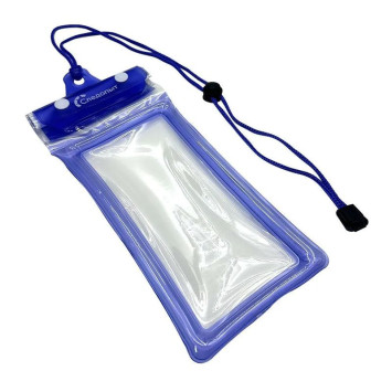 Чехол водонепроницаемый "СЛЕДОПЫТ" для смартфонов (6,5`) и документов с нашейным шнуром,голубой