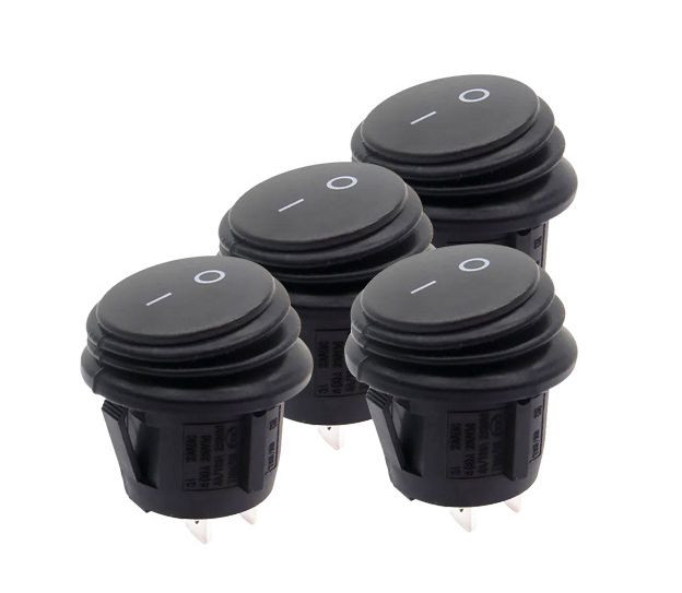 ЭТ Кнопка FOTEK 25мм черный