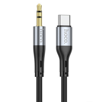 Кабель стерео HOCO UPA22   AUX-Type-C  1м. черный