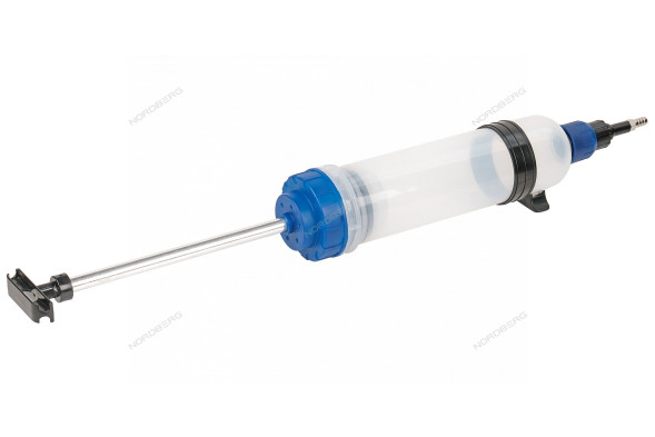 Пластиковый шприц для заливки масла NORDBERG NO1500 (1500 мл)