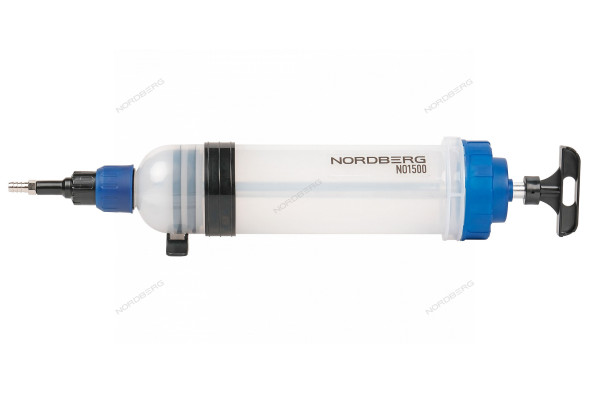 Пластиковый шприц для заливки масла NORDBERG NO1500 (1500 мл)