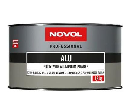 Шпатлёвка Novol ALU с алюминием 1,8кг (исключает растрескивание при темпер. перепадах)