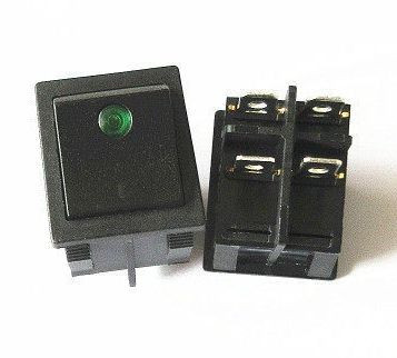 ЭТ Кнопка FOTEK 29,5*22,4мм, зеленый диод