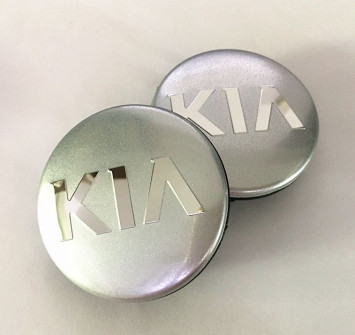 Заглушка (колпачок) на литой диск мод. KIA  серебро-хром  ( D58)
