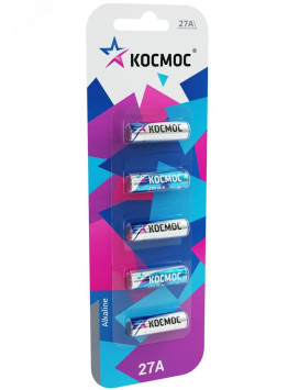 Батарейки Космос   A27-5BL  цена за 5шт.