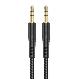 Кабель стерео HOCO UPA24   AUX-AUX  1м. черный
