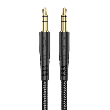 Кабель стерео HOCO UPA24   AUX-AUX  1м. черный