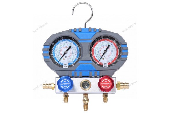 Манометрический коллектор NORDBERG NFG32K со шлангами и муфтами в кейсе