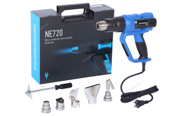Фен с ЖК-экраном NORDBERG NE720 (6 насадок, кейс, 50-650 °С, 2000)