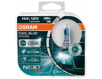 Лампа OSRAM 12V     H4   60/55W  CBN BOX  P43t (2шт) (+100% голуб.5000К)