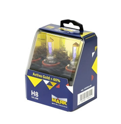 Лампа МАЯК 12V    H8   35W  Active РGJ19-1 Active Gold+60% (к-кт2шт)