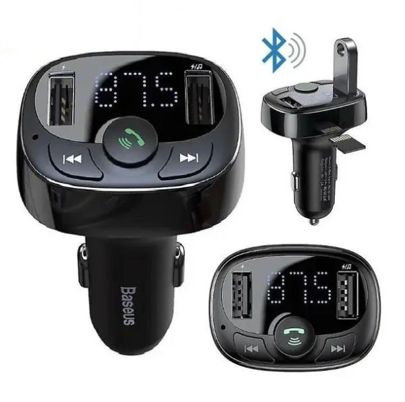 FM - Модулятор  Baseus + 2USB, Bluetooth