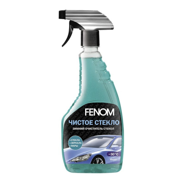 FN 107  FENOM  Зимний очиститель стекол "Чистое стекло", 473 мл.