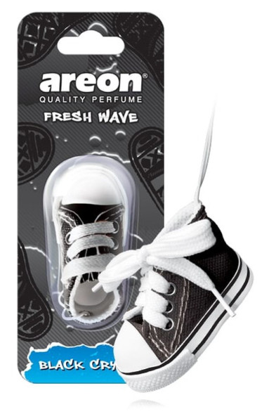 Осв.возд. Areon FRESH WAVE  FW01 Black Crystal (кеды)