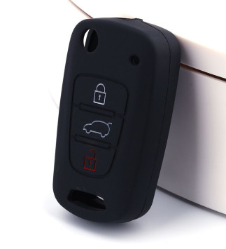 Чехол силиконовый для ключа зажигания KIA (три кнопки) №3