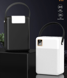 Зарядное устр-во Power Bank TOPOMAX TPB-F103 80000mAh, фонарик, 22.5W, QC3.0 черный