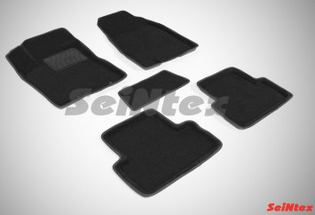 Коврики  Nissan X-trail (T31) 2007-2015г./компл.5шт./осн.резин./ 3D