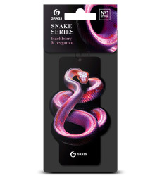 GRASS  Освежитель воздуха листик "Змея" ежевика и бергамот